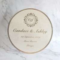 Round Invitation Card Foiling Wedding Invitation Customized